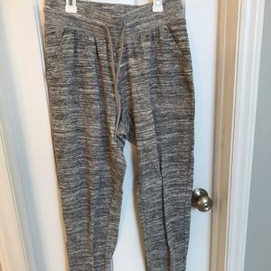 Gray jogger sweatpants